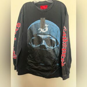 Godspeed Black and Blue Graphic Long Sleeve Shirt